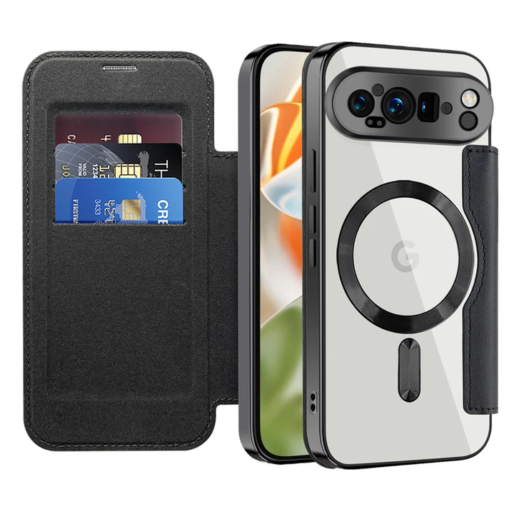 Leather Magsafe Case with Card Slot Holder For Pixel Series - The Pixel Store