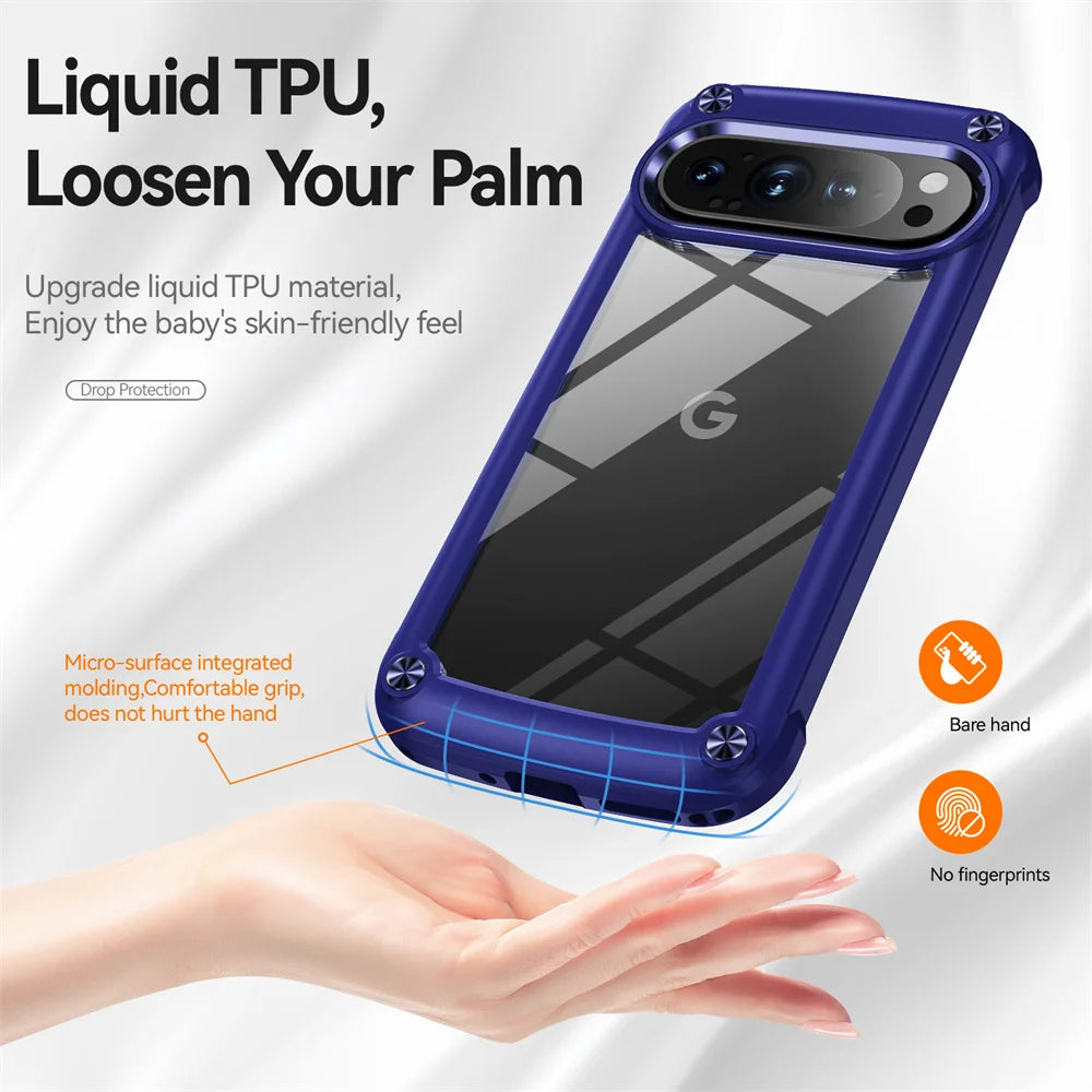 Transparent Shockproof Case For Google Pixel 9 Series - The Pixel Store