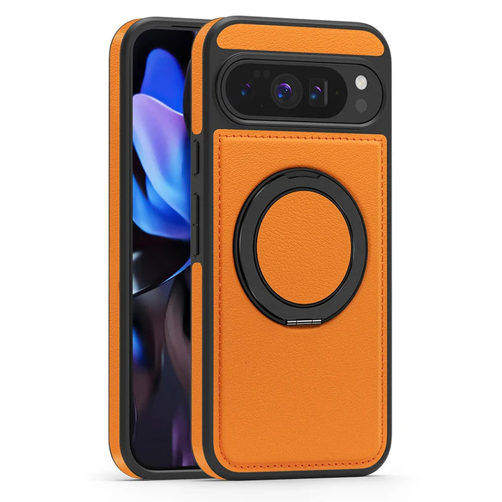 Leather Ring Case with Stand - The Pixel Store