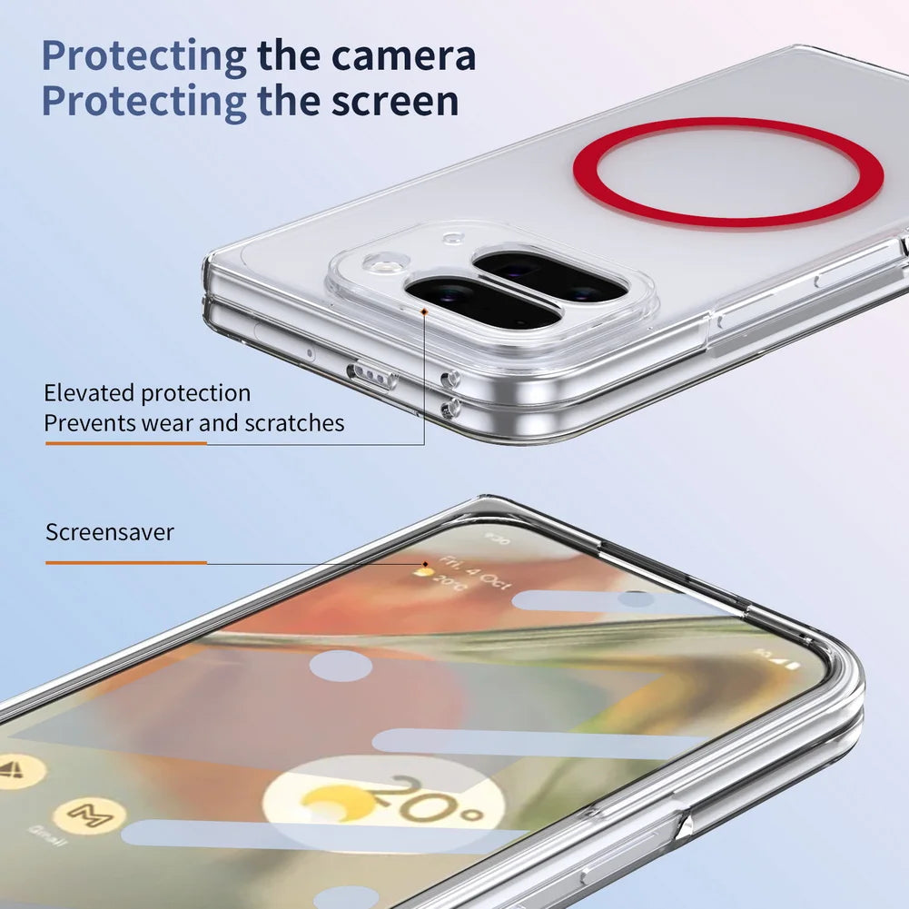 Pixel 10 Pro Fold Clear Magnetic Case - The Pixel Store