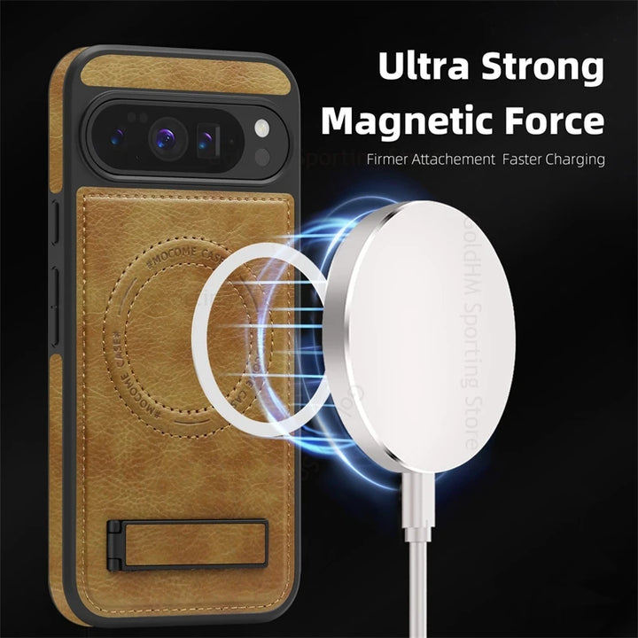 Leather Magnetic Case with Stand - The Pixel Store
