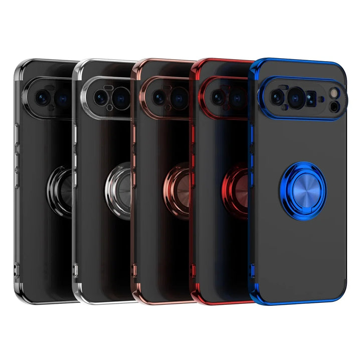 Luxury Magnetic Ring Case with Stand - The Pixel Store