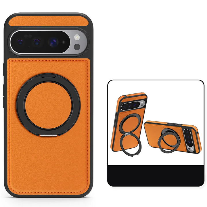 Leather Ring Case with Stand - The Pixel Store