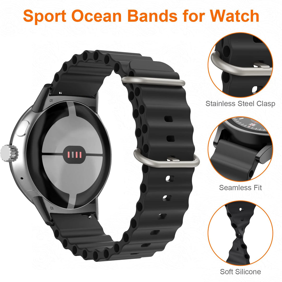 Silicone Ocean Band For Google Pixel Watch Series - The Pixel Store