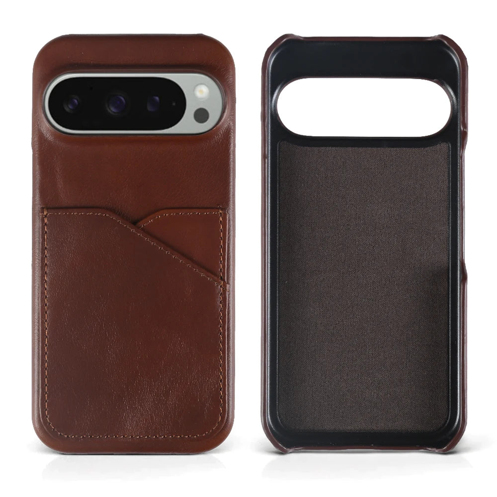 Premium Leather Card Holder Case - The Pixel Store