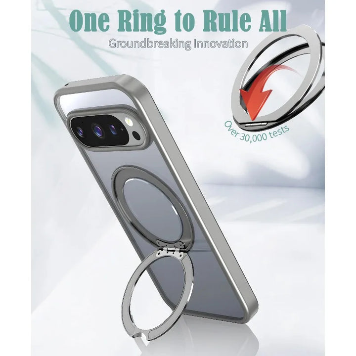Clear Magnetic Ring Kickstand Case - The Pixel Store