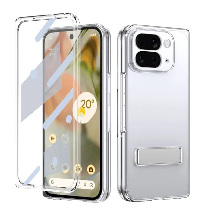 Clear Kickstand Case with Alloy Bracket - The Pixel Store