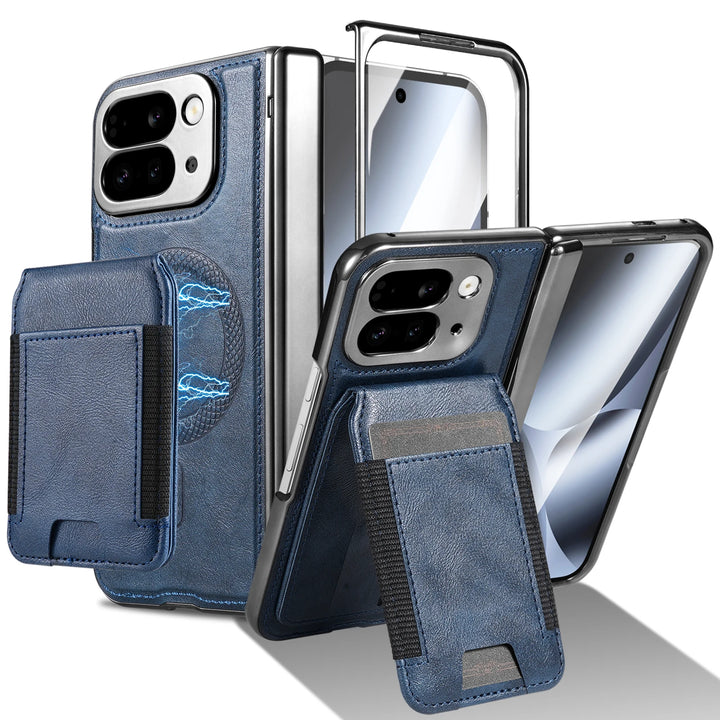 Leather Wallet Case with Stand & Card Holder - The Pixel Store