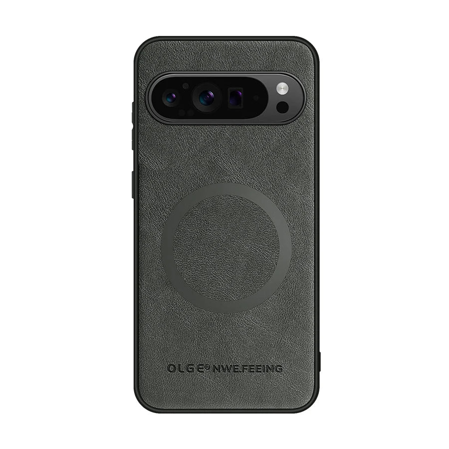 Anti-Fingerprint Leather Magnetic Case - The Pixel Store