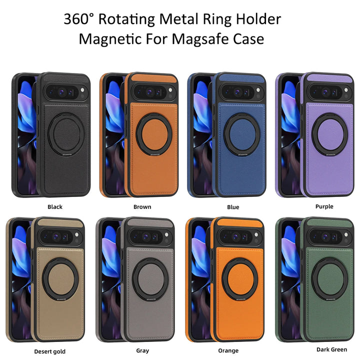 Leather Ring Case with Stand - The Pixel Store