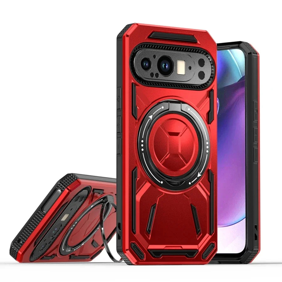 Magnetic Armor Case with Ring for Google Pixel Series - The Pixel Store