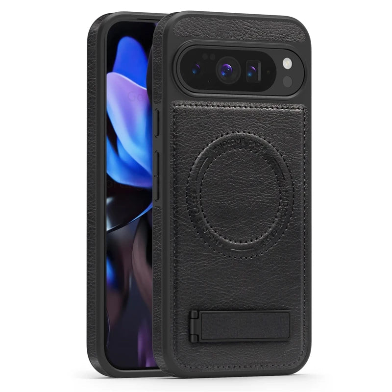 Leather Magnetic Case with Stand - The Pixel Store