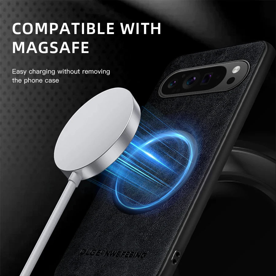 Anti-Fingerprint Leather Magnetic Case - The Pixel Store