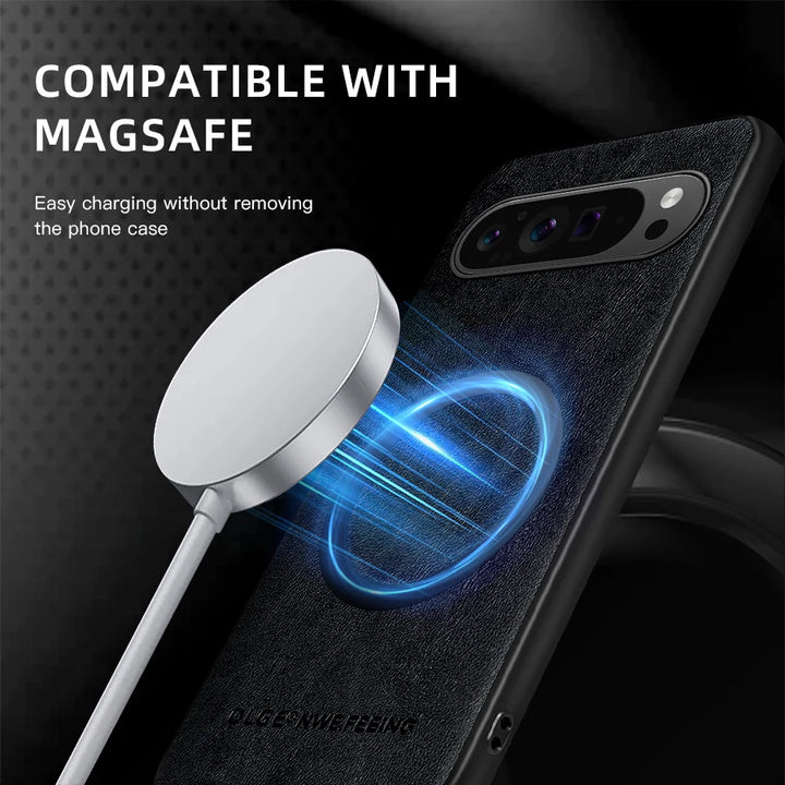 Anti-Fingerprint Leather Magnetic Case - The Pixel Store