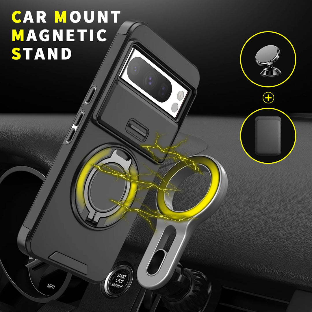 Magnetic Armor Case with Kickstand - The Pixel Store