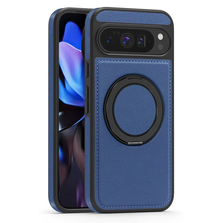 Leather Ring Case with Stand - The Pixel Store
