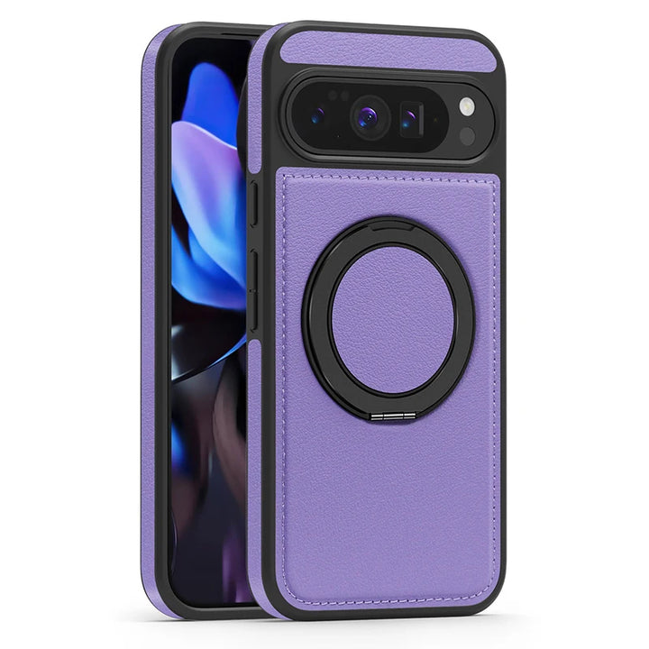 Leather Ring Case with Stand - The Pixel Store