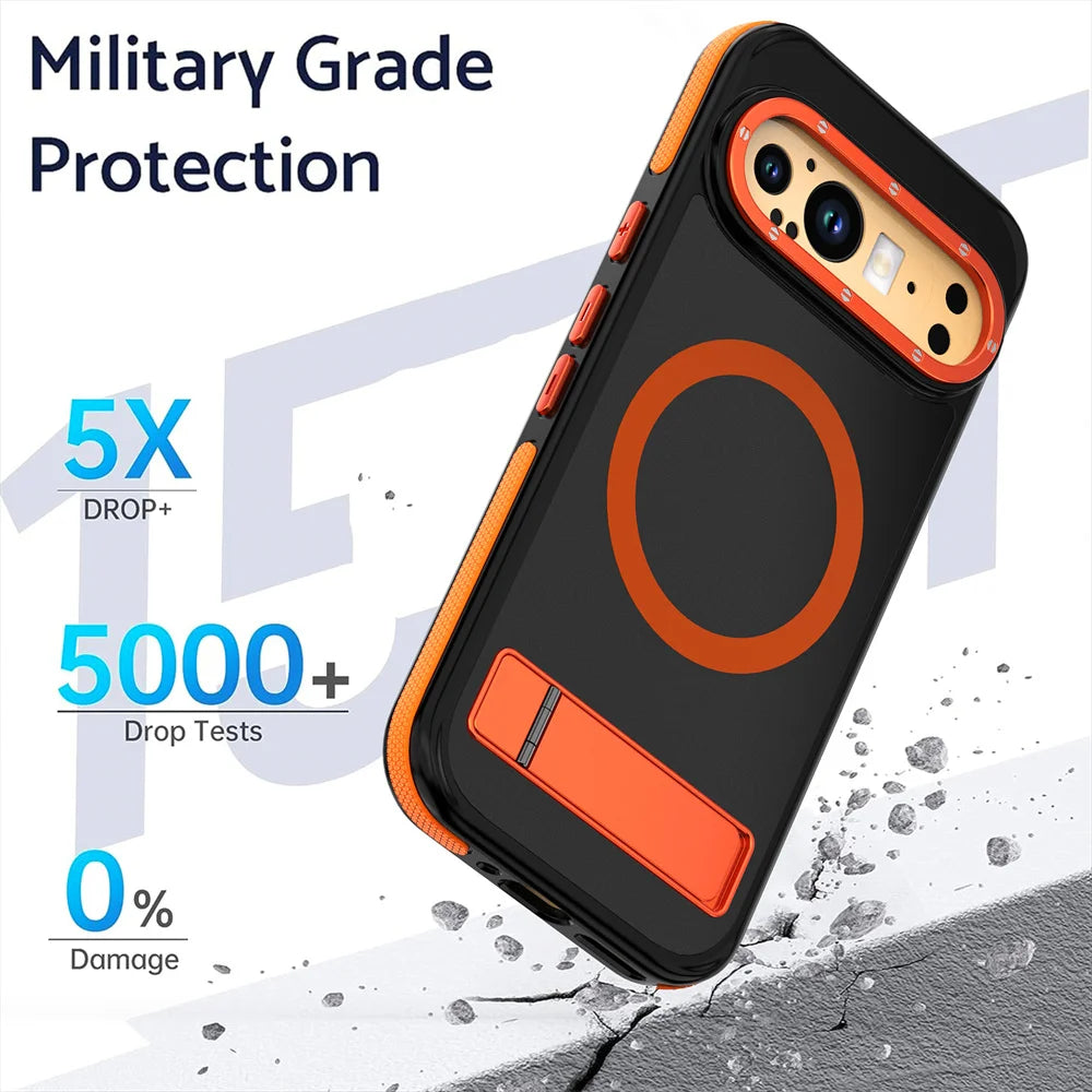 Shockproof Case with Folding Stand For Google Pixel 9 Series - The Pixel Store