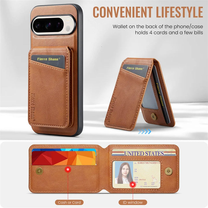 Magnetic Wallet Case with Stand For Pixel - The Pixel Store