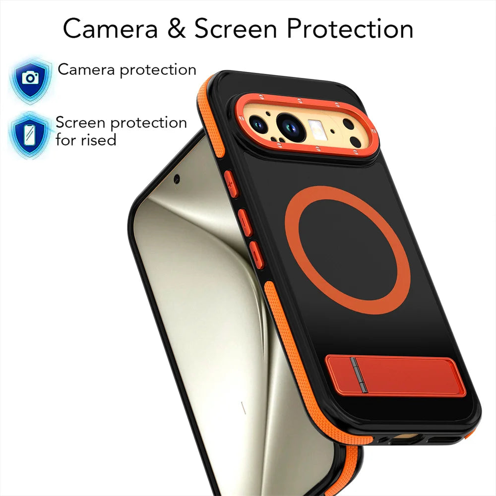 Shockproof Case with Folding Stand For Google Pixel 9 Series - The Pixel Store