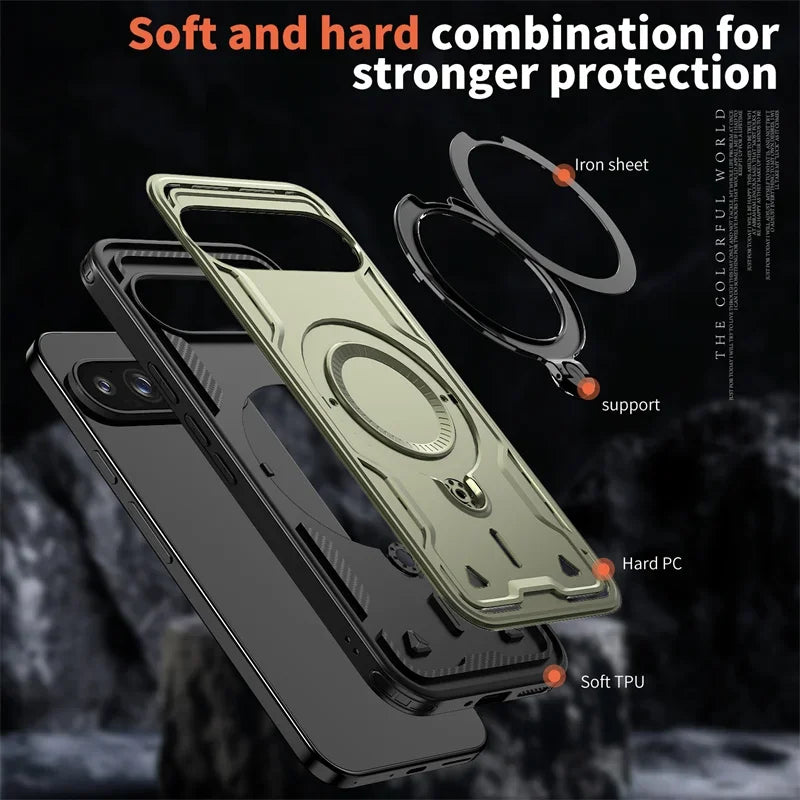 Full Protection Magnetic Ring Case - The Pixel Store