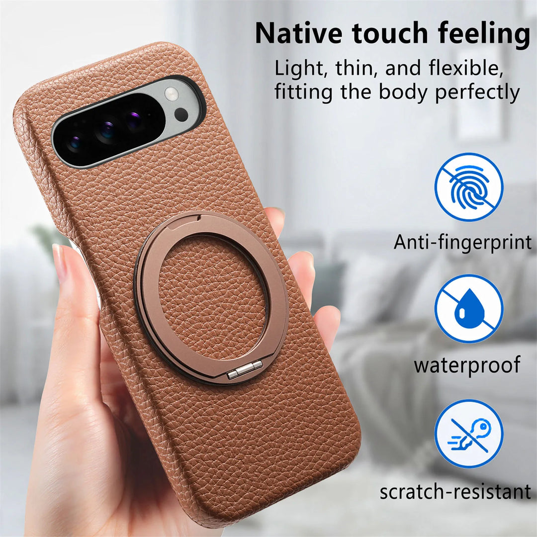 Leather MagSafe Ring Case For Pixel Series