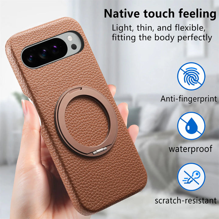 Leather MagSafe Ring Case For Pixel Series