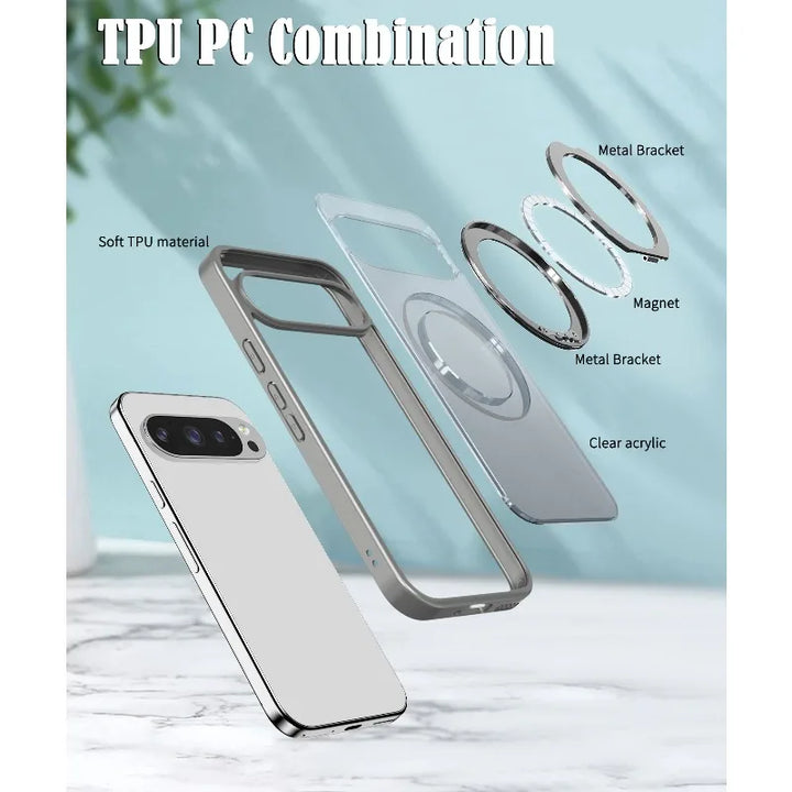 Clear Magnetic Ring Kickstand Case - The Pixel Store