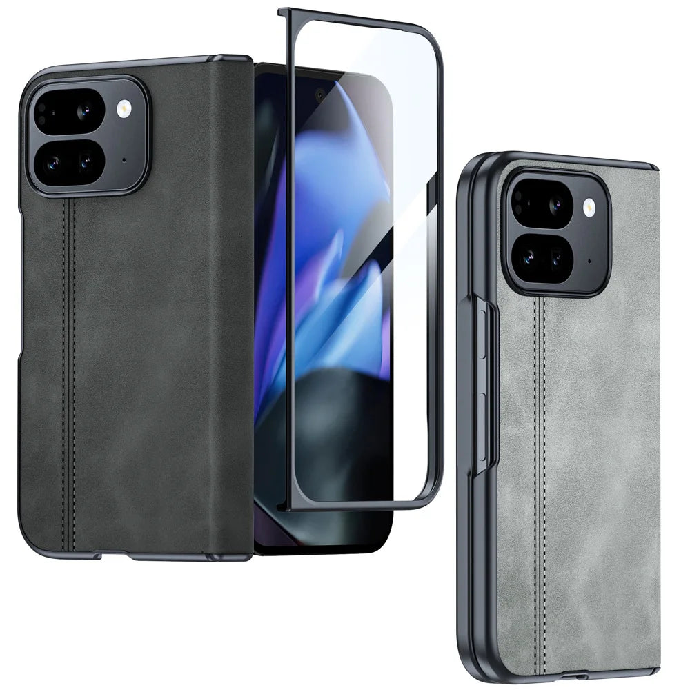 Full Protection Leather Case For Google Pixel 9 Pro Fold - The Pixel Store