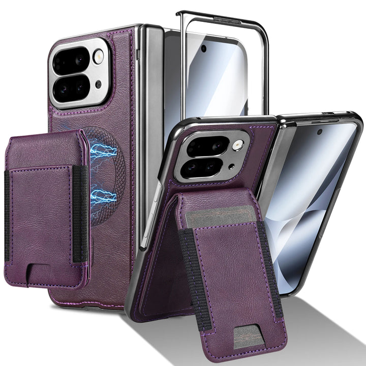 Leather Wallet Case with Stand & Card Holder - The Pixel Store