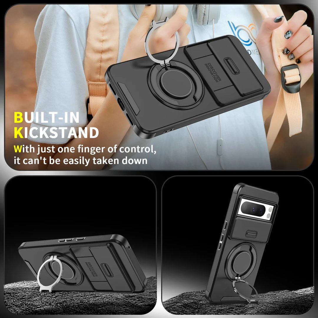 Magnetic Armor Case with Kickstand For Pixel - The Pixel Store