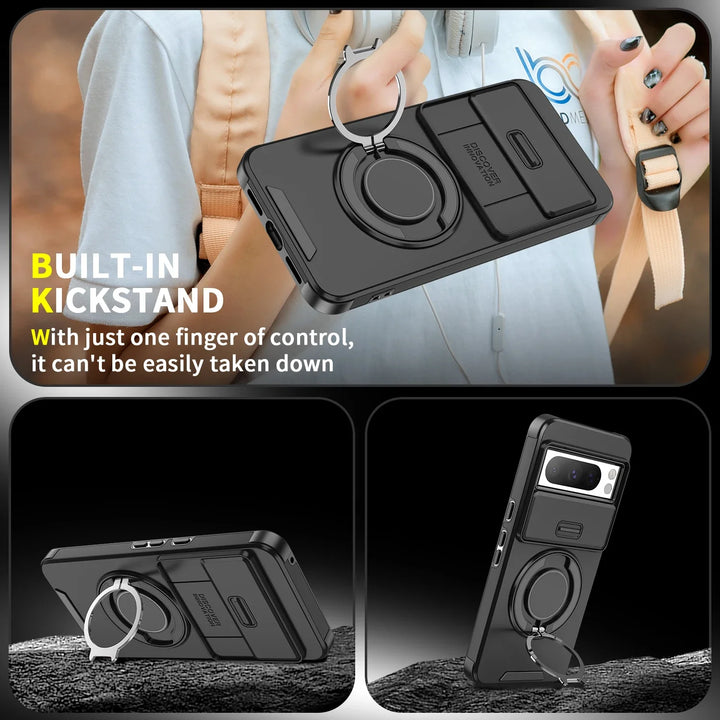 Magnetic Armor Case with Kickstand For Pixel - The Pixel Store