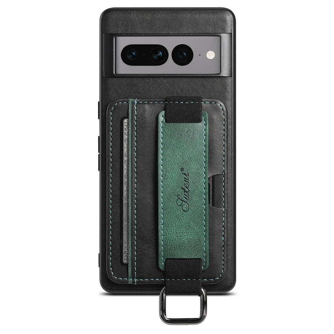 Leather Case With Bracket & Card Pocket For Google Pixel Series - The Pixel Store