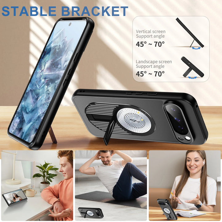Shockproof Magnetic Case with Stand For Google Pixel 9 Series - The Pixel Store