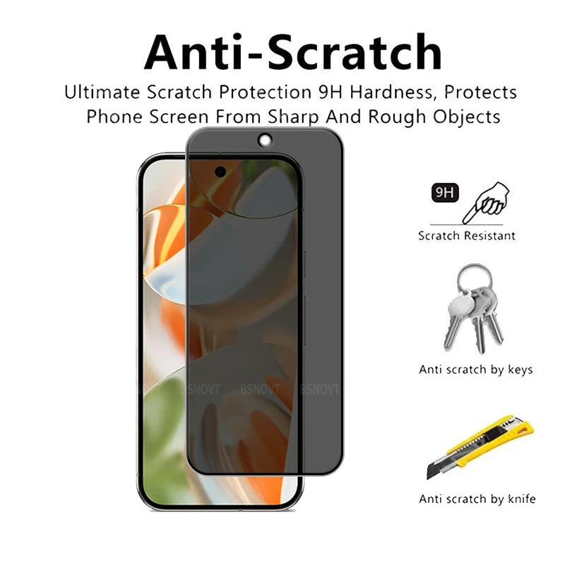 Privacy Tempered Glass + Camera Lens Protector - The Pixel Store