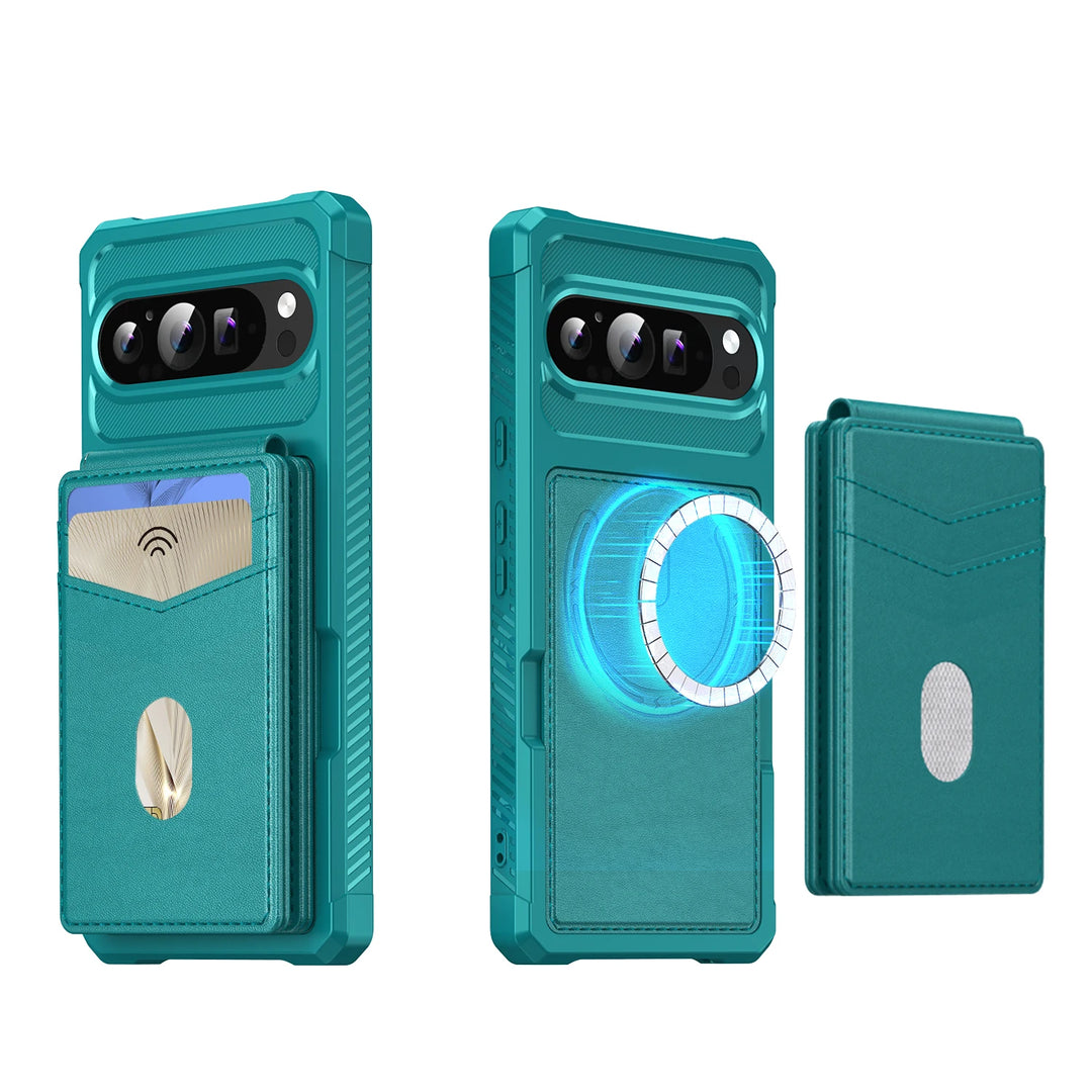 2 in 1 Magnetic Leather Case Detachable Card Holder