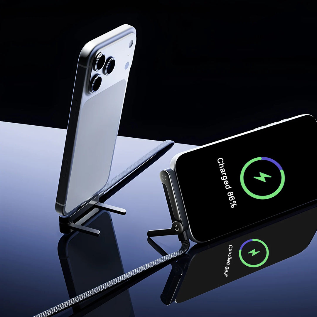 240W Fast Charging Cord with Built-in Phone Stand