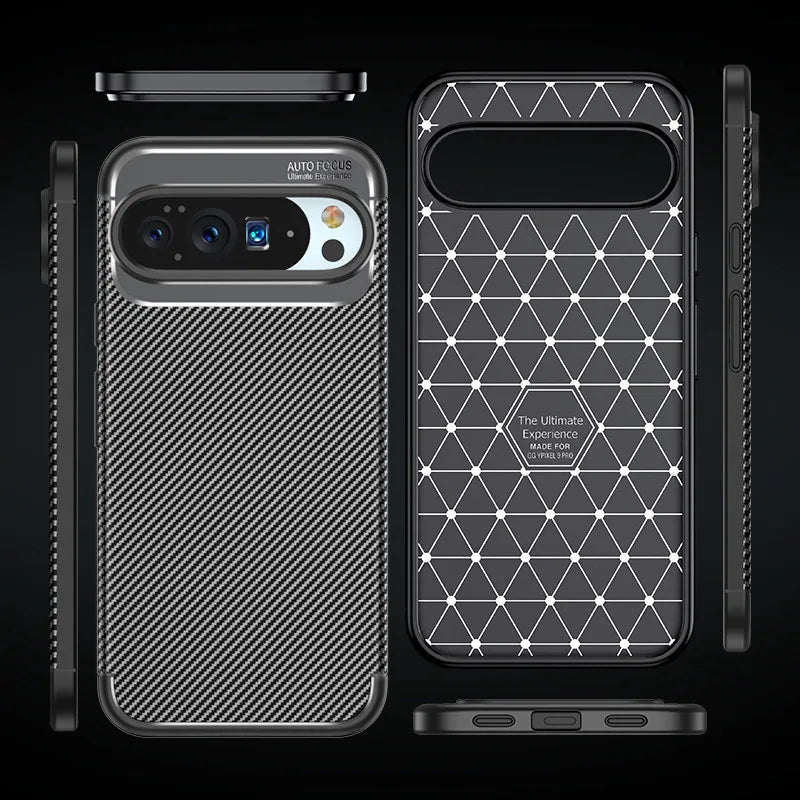 Carbon Fiber Texture Protective Case - The Pixel Store