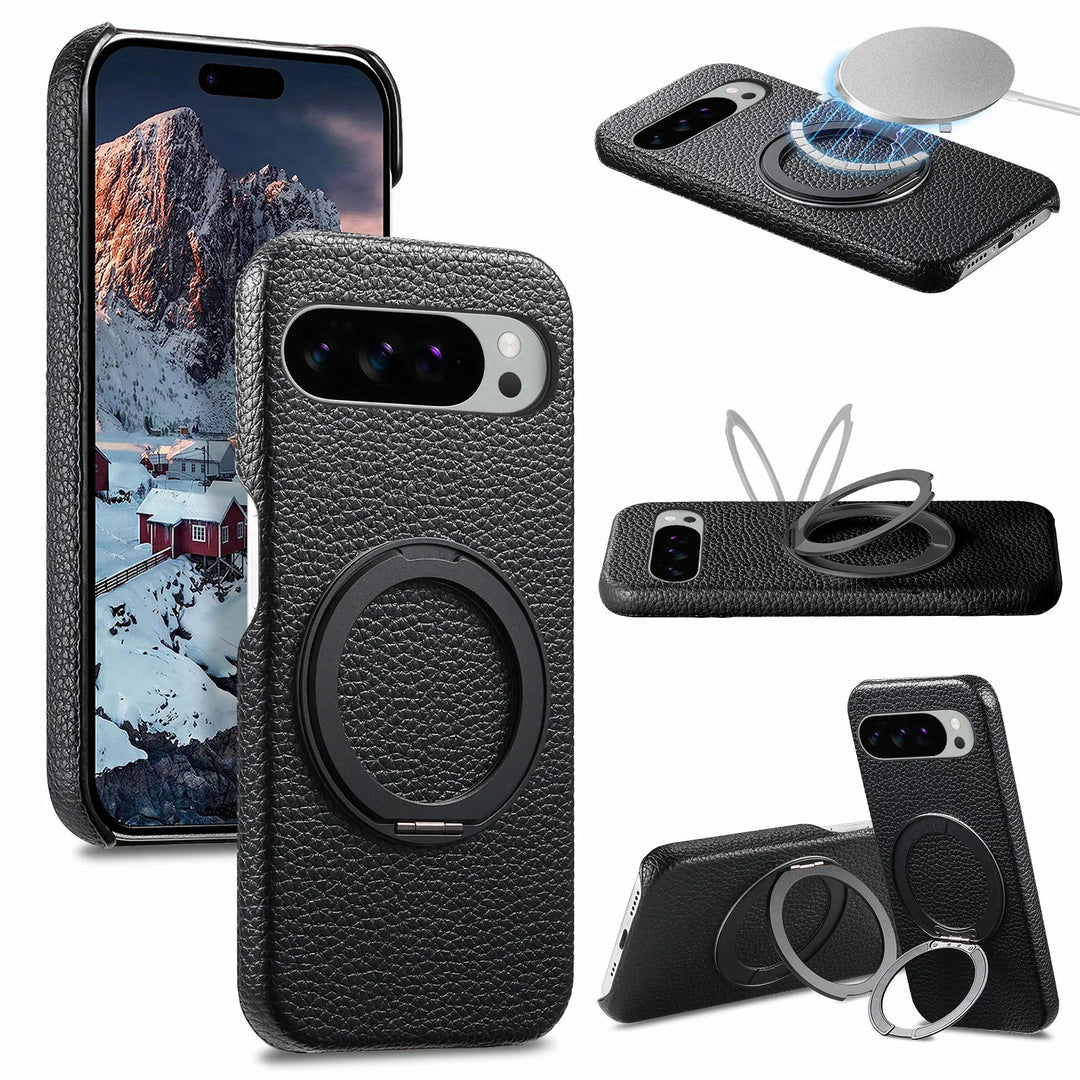 Leather MagSafe Ring Case For Pixel Series