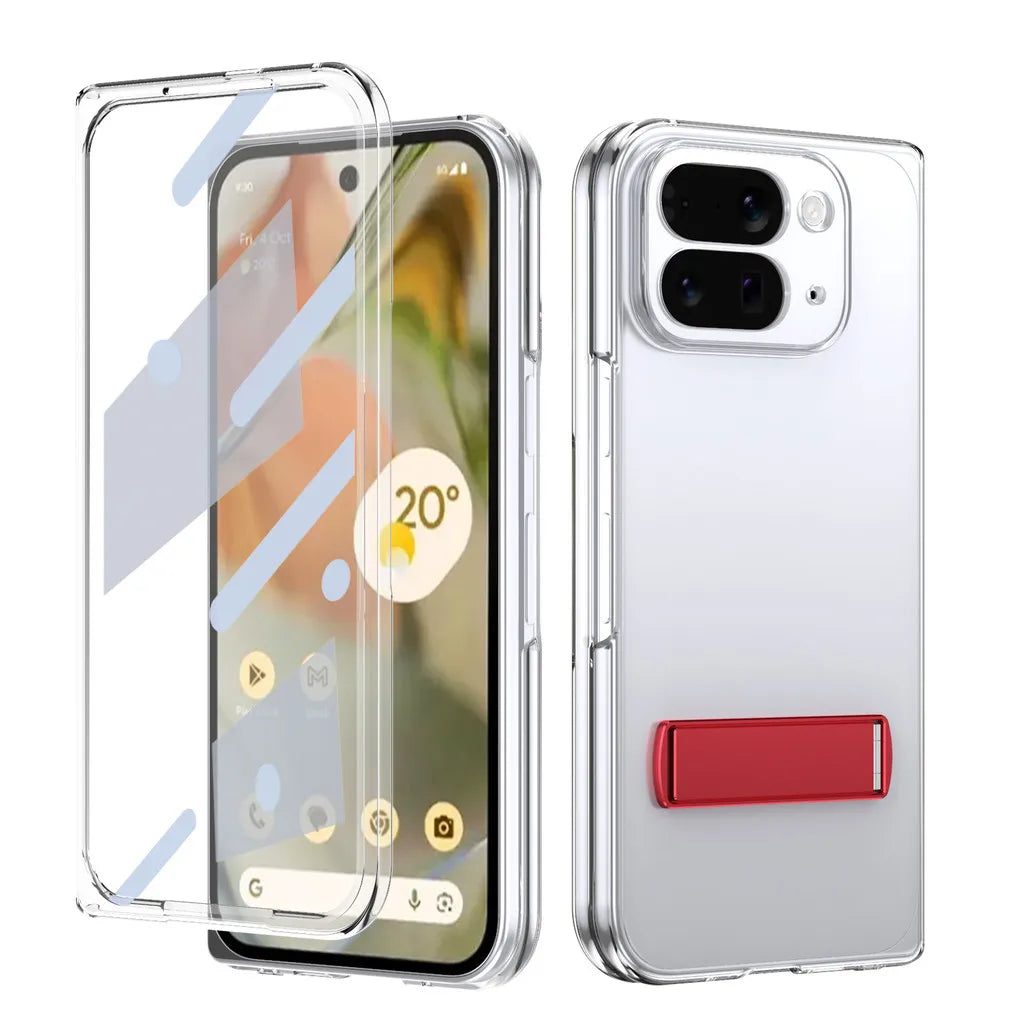 Clear Kickstand Case with Alloy Bracket - The Pixel Store