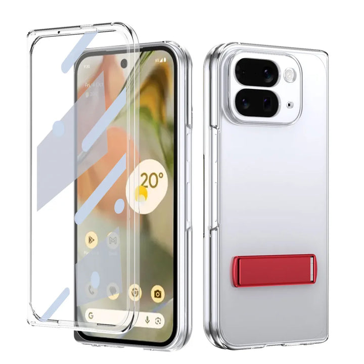 Clear Kickstand Case with Alloy Bracket - The Pixel Store