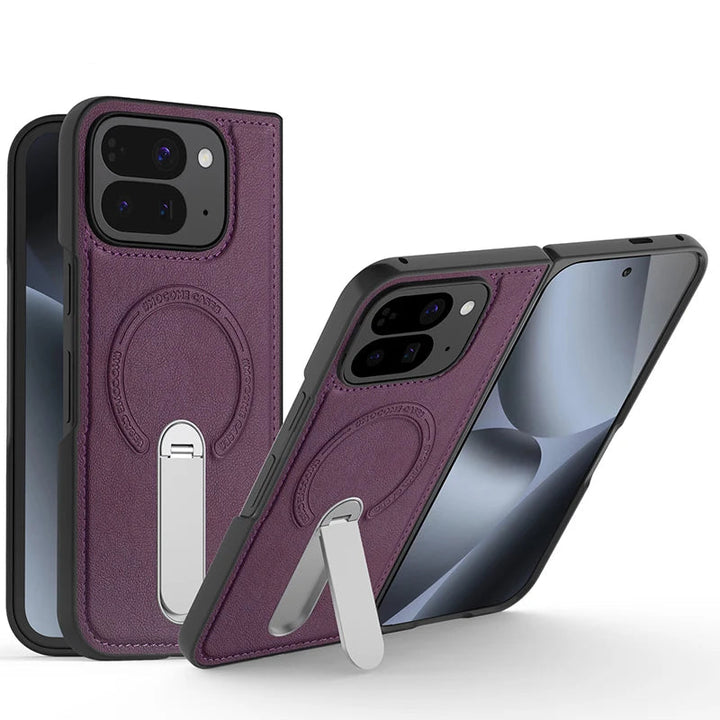 Magnetic Leather Case with Stand For Pixel Fold - The Pixel Store