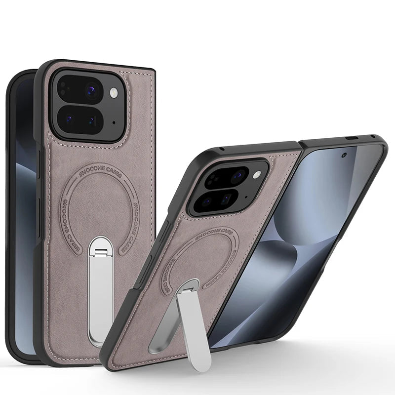 Magnetic Leather Case with Stand For Pixel Fold - The Pixel Store