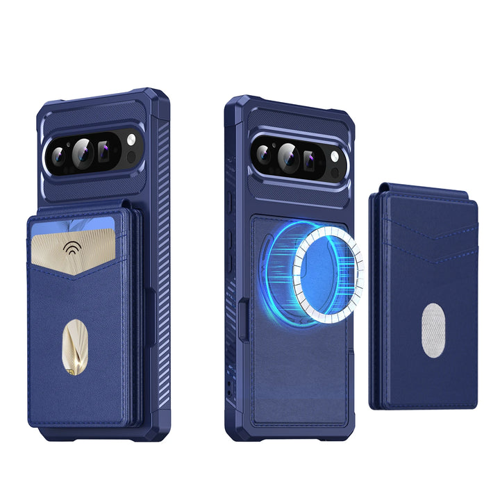 2 in 1 Magnetic Leather Case Detachable Card Holder
