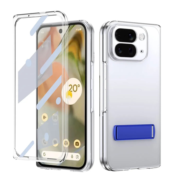 Clear Kickstand Case with Alloy Bracket - The Pixel Store