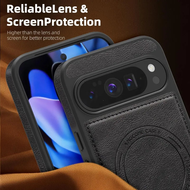 Luxury Magnetic Leather Case - The Pixel Store