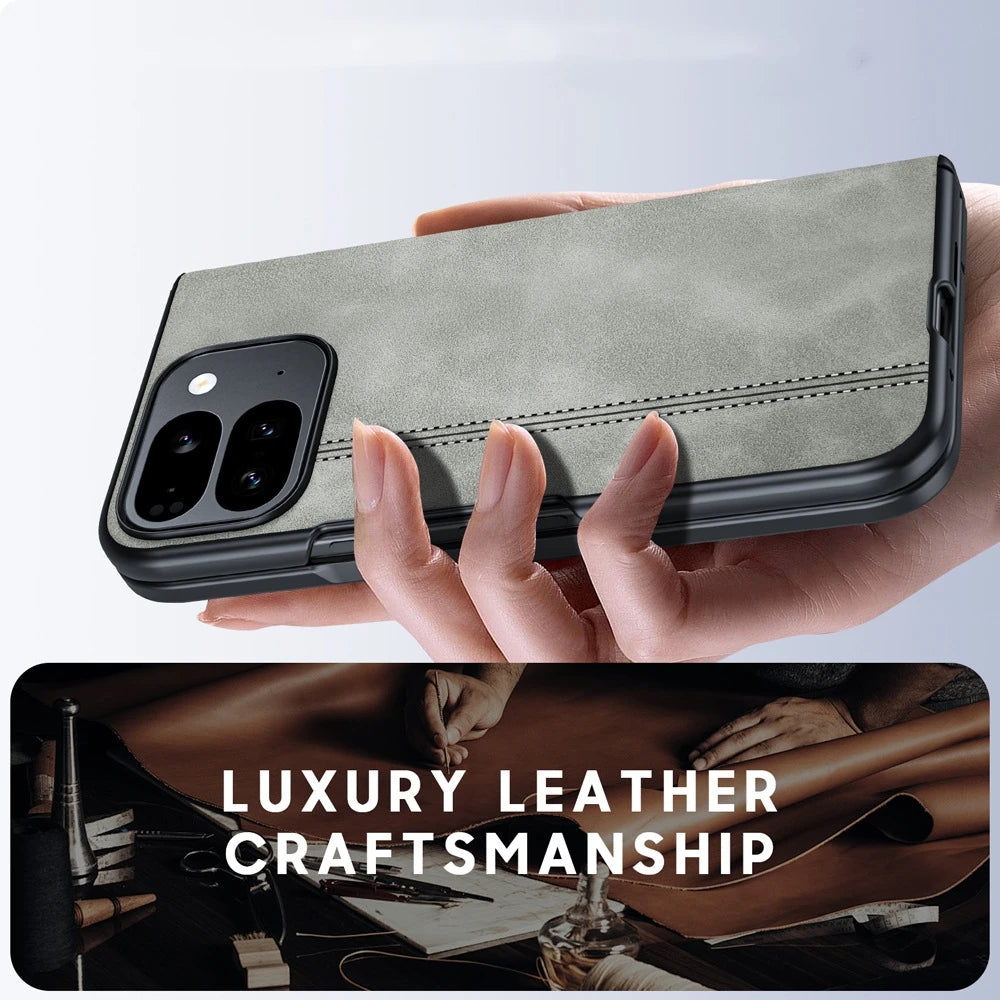 Full Protection Leather Case For Google Pixel 9 Pro Fold - The Pixel Store