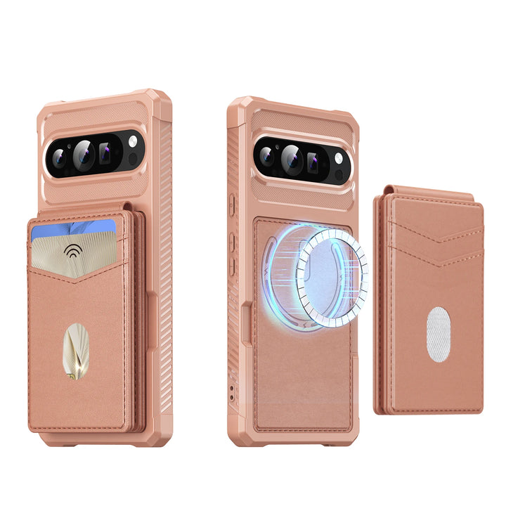 2 in 1 Magnetic Leather Case Detachable Card Holder