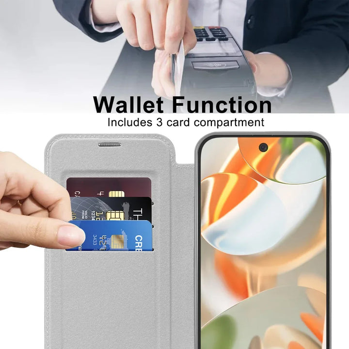 Elegant Leather Wallet Case with MagSafe - The Pixel Store