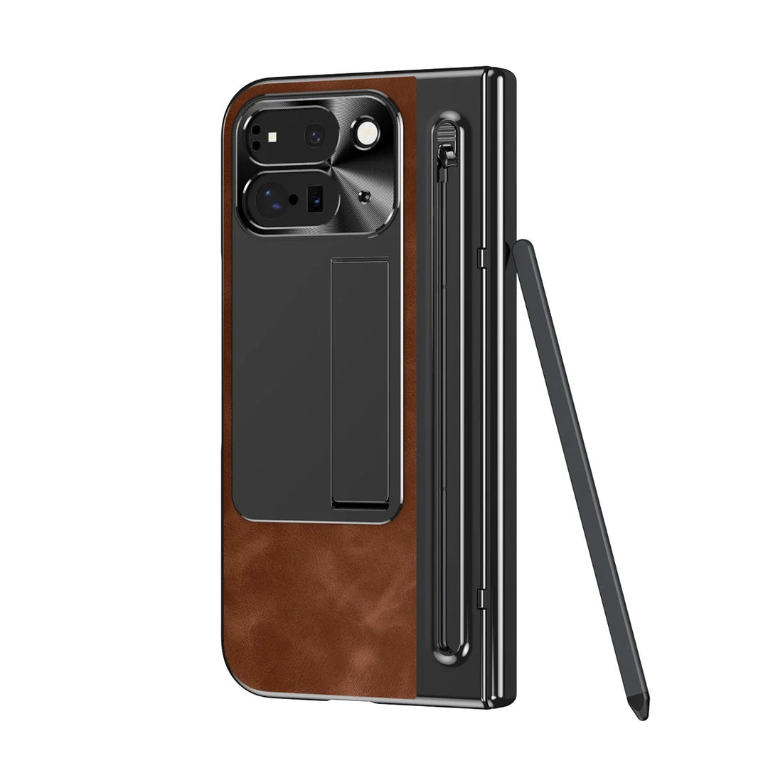 Leather Case With Pen For Pixel 10 Pro Fold - The Pixel Store